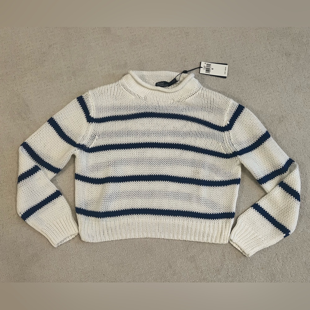 RALPH LAUREN SWEATER STRIPED MED